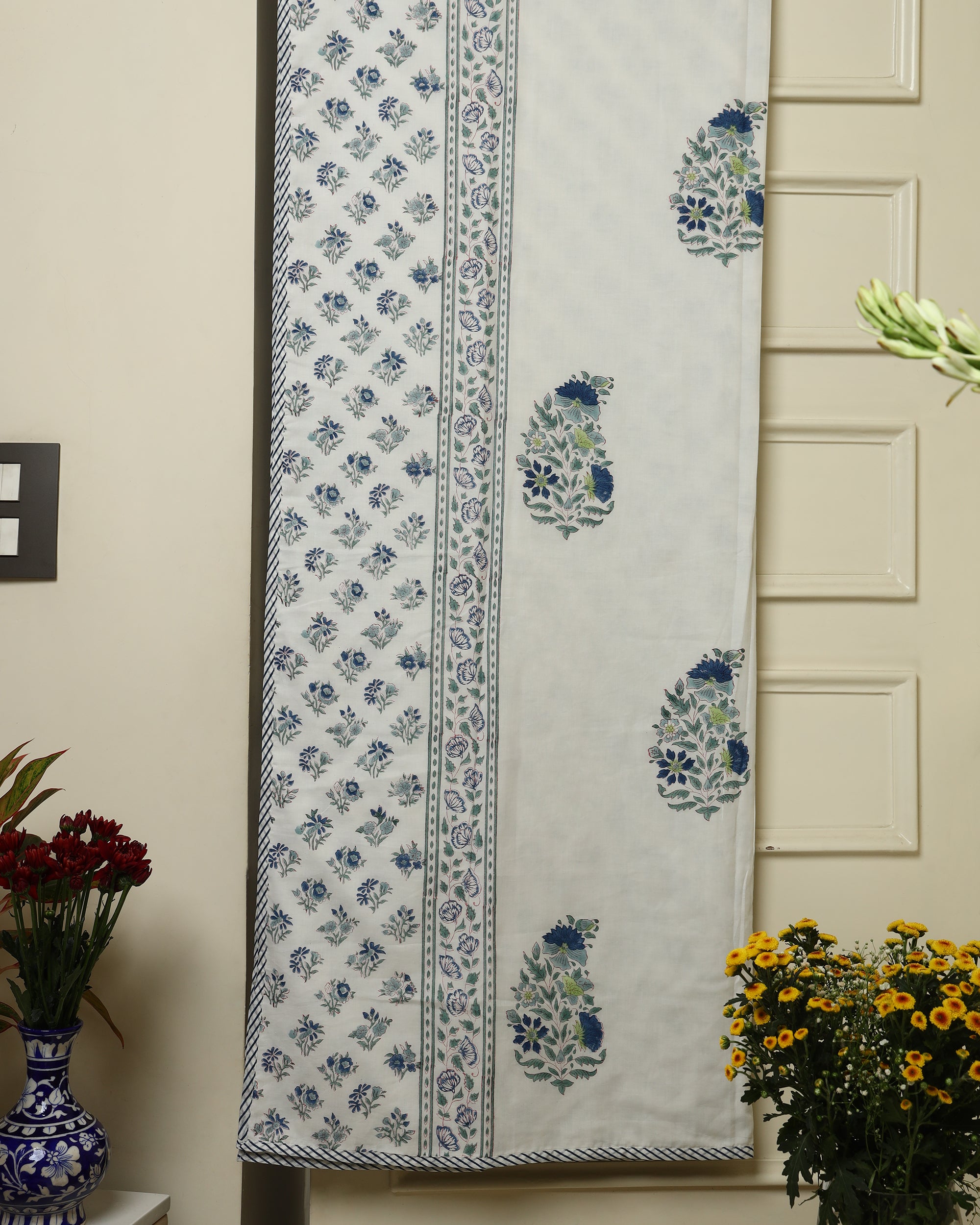 Indigo Bloom Paisley Dohar