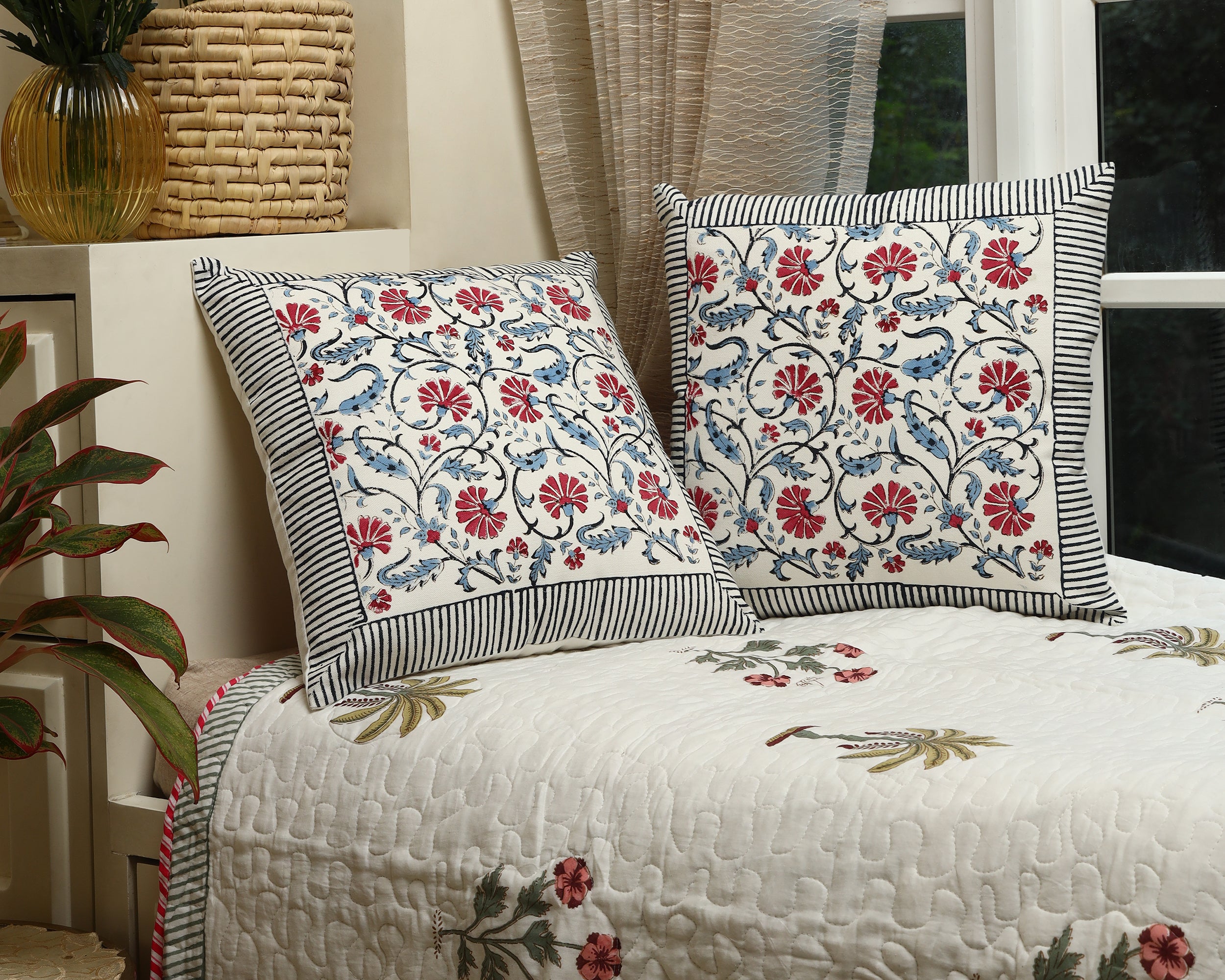 Royal Flora Cushion Cover Set of 2