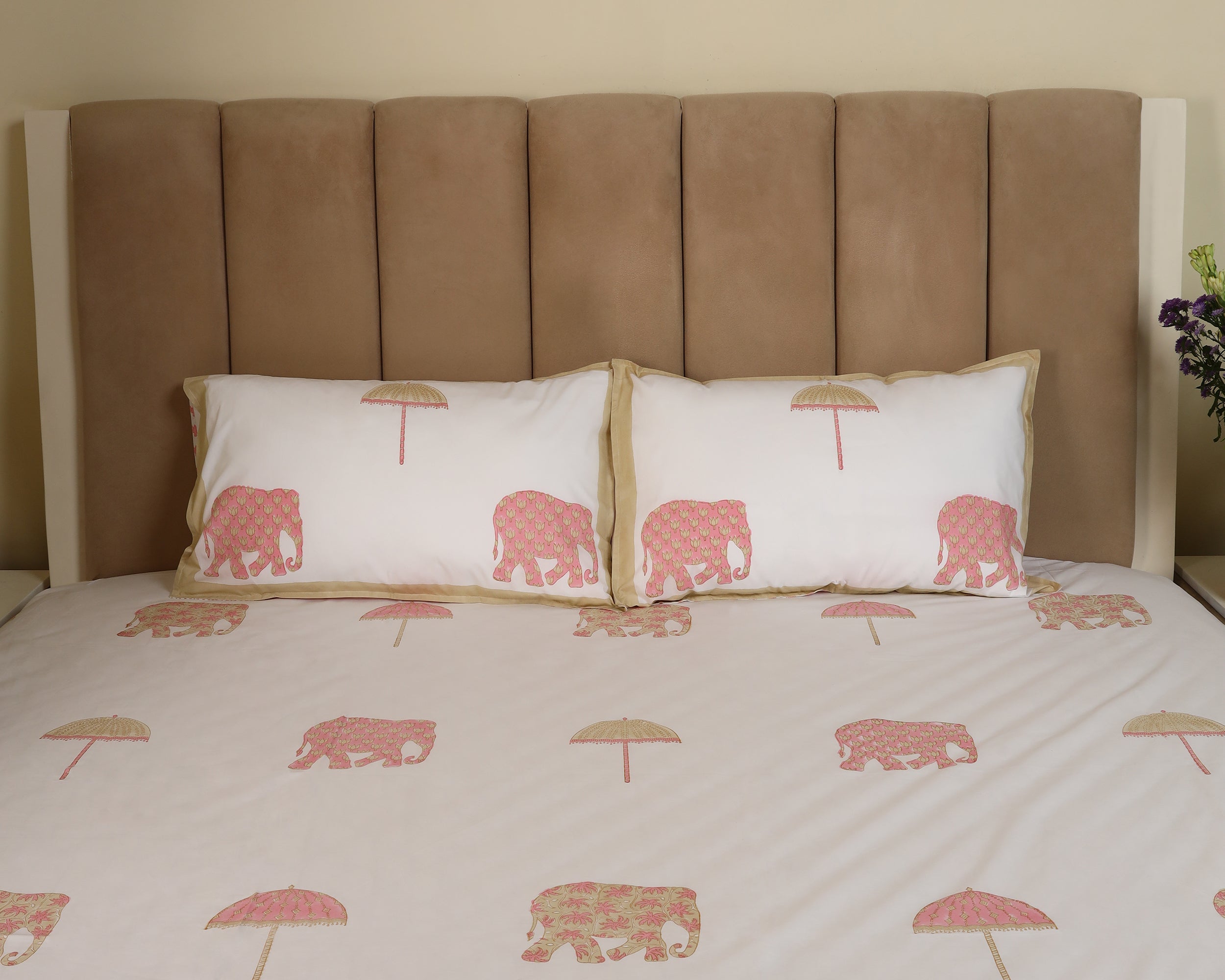 Royal Safari Handblock Printed Bedsheet